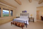 Main-level master suite- King bed 2 twins- Window seating- Private deck
